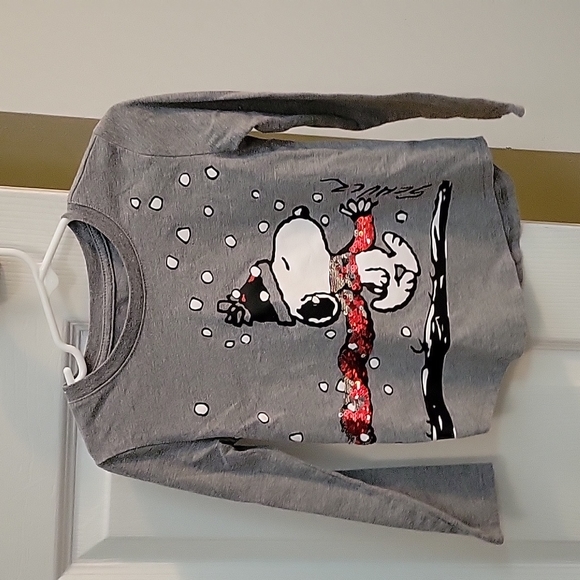 Gap Girls XS Snoopy Long-Sleeve - Picture 1 of 1